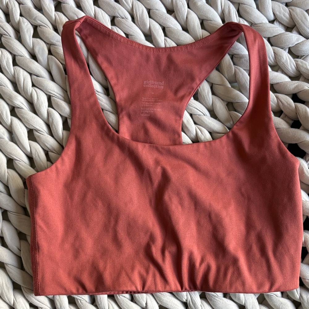 Girlfriend Collective Terracotta Sports Bra